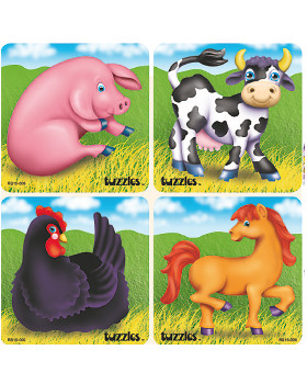 Sada puzzle - zvířata z farmy