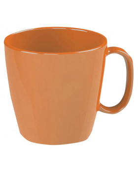 Hrnek s ouškem, 0,23 l - oranžový, sada 5 ks