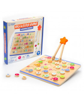 Dřevěné puzzle Abeceda