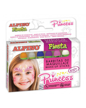 ALPINO Fiesta Princess - barvy na obličej, 6 barev
