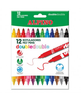 ALPINO fixy Double, 12 ks