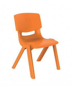 Židlička plastová, 35 cm, oranžová