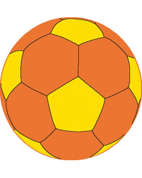 Koberec Míč - oranžový, ø 1,2 m