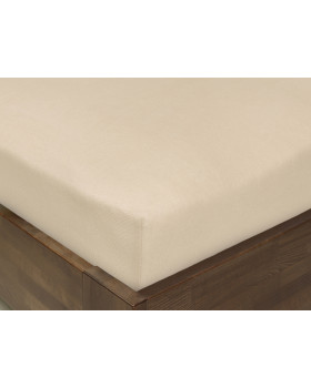 Napínací prostěradlo JERSEY, 120 x 60 cm, béžové
