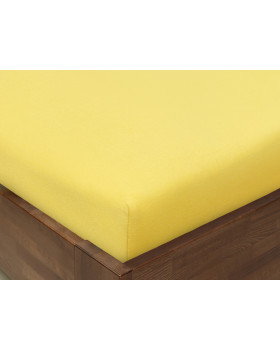 Napínací prostěradlo JERSEY, 120 x 60 cm, žluté