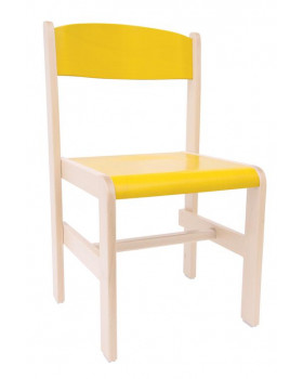 Dřevěná židle  JAVOR EXTRA  38 cm žlutá