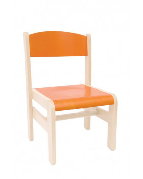 Dřevěná židle JAVOR EXTRA  38 cm oranžová
