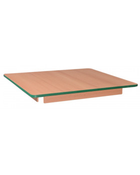 Stolní deska 18 mm, BUK, čtverec 80x80 cm, zelená