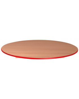Stolní deska 18 mm, BUK, kruh 90 cm, červená