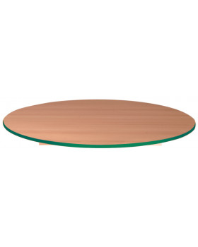 Stolní deska 18 mm, BUK, kruh 90 cm, zelená