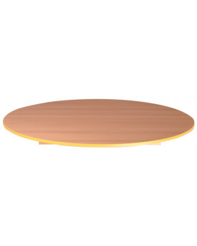 Stolní deska 18 mm, BUK, kruh 90 cm, žlutá