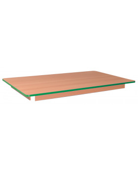 Stolní deska 18 mm, BUK, obdélník 125x80 cm, zelená
