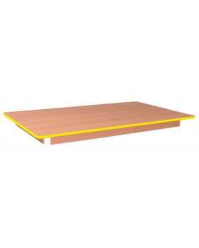 Stolní deska 18 mm, BUK, obdélník 125x80 cm, žlutý