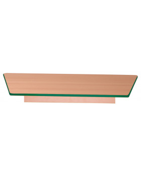 Stolní deska 18 mm, BUK, lichoběžník,  zelená