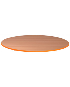 Stolní deska 18 mm, BUK, kruh 90 cm, oranžová