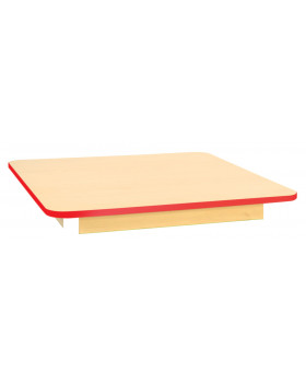 Stolní deska 18 mm, JAVOR, čtverec 80x80 cm, červená