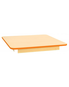 Stolní deska 18 mm, JAVOR, čtverec 80x80 cm, oranžová
