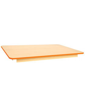 Stolní deska 18 mm, JAVOR, obdélník 125x80 cm, oranžová