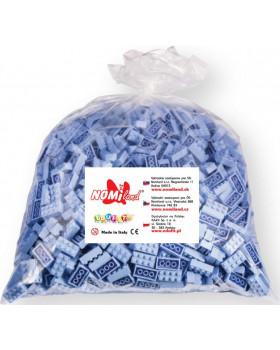 Kostky Qbriksy - 1x1 světle-modré  - 250 ks