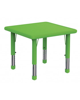 Stol.deska plast.čtvercová zelená