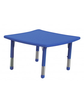 Plastová stolová deska - nepravý čtverec, modrý