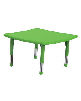 Plastová stolová deska - nepravý čtverec, zelený