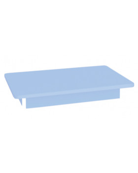 Barevná stolní deska 18 mm, čtverec 80x80 cm, modrá