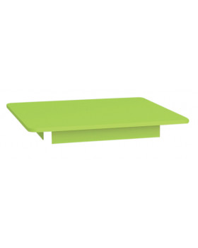Barevná stolní deska 18 mm, čtverec 80x80 cm, zelená