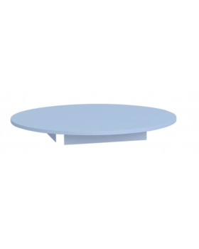 Barevná stolní deska 18 mm, kruh 90 cm, modrá