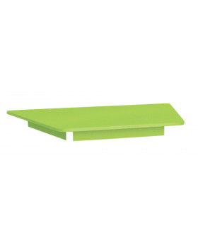 Barevná  stolní deska 18 mm, lichoběžník,  zelená