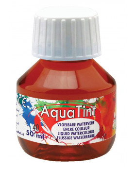 Vodová barva AquaTint/Tuš - hnědá - 50 ml