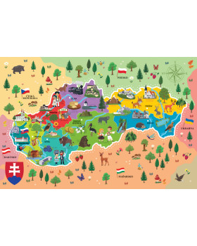 Puzzle - Mapa Slovenska
