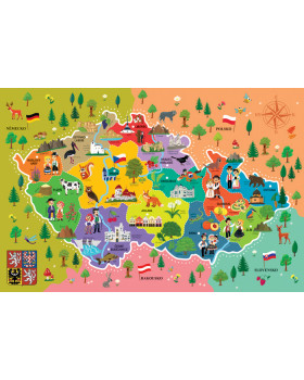 Puzzle - Mapa Česka