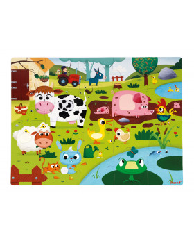 Hmatové puzzle - Život na farmě