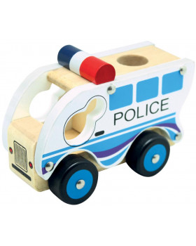 Dřevěné auto - Policie