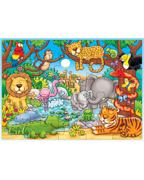 Puzzle - nájdi zvířátko v džungli