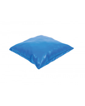 Koženkový polštář - modrý V