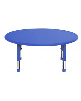Stol.deska plast.kulatá modrá