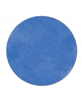 Jednobarevný koberec průměr 1 m - Modrý