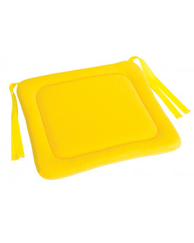 Sedák na židličku 1 - žlutý 28x28 cm
