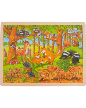Puzzle v lese - Mláďátka