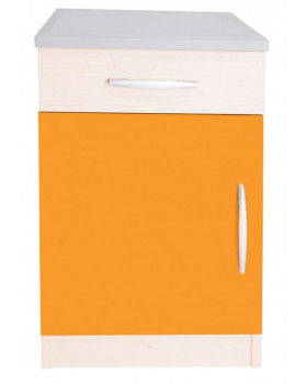 Elegantní skříňka se zásuvkou - oranžová