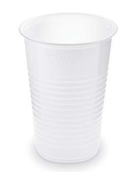 Plastový pohár bílý 100 ks - 0,3 l