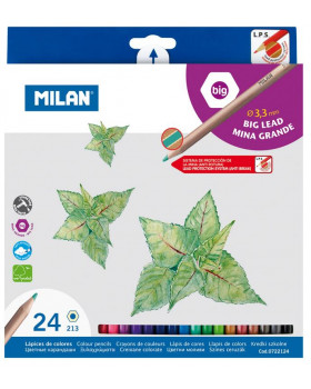 Pastelky MILAN šestihranné - 24 ks