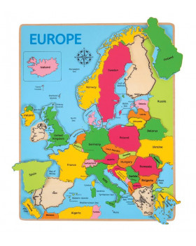 Vkládací puzzle Mapa Evropy