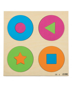 Vkládací puzzle - Kruhy a tvary
