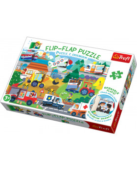 Puzzle Flip - Flap Dopravní prostředky