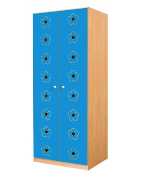 Dveře 6 - květy modré