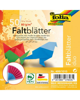 Papír na skládání - dvoubarevný