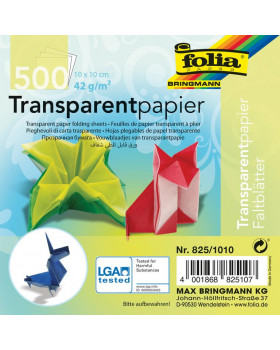 Papír na skládání - transparentní
